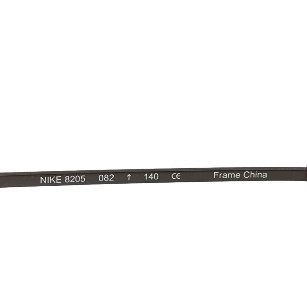 Nike Eyeglasses Frames 8205 082 Dark Gray Rectangle Wire Rim 52-17-140